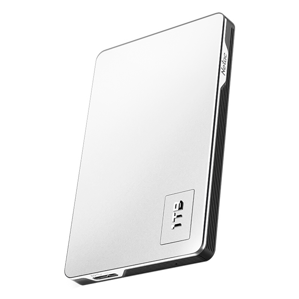 Внешний HDD 2.5" Netac 1.0Tb K338 Silver-Grey
