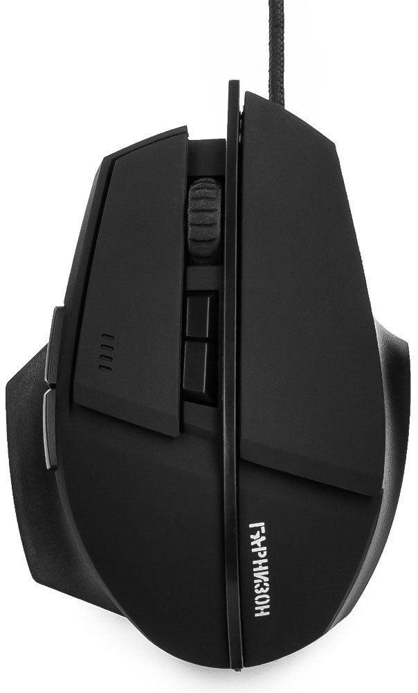 Мышь проводная Гарнизон GM-740G Альтаир GM-740G Black Оптическая 2400 dpi код "Survarium", USB, чип 3, софт тач, 6 кн.+колесо-кнопка