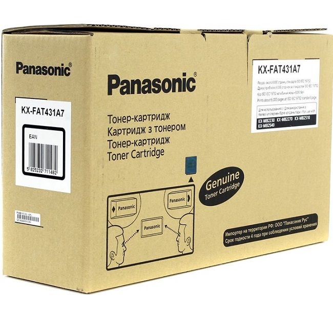 Картридж лазерный Panasonic KX-FAT431A7 черный (6000стр.) для Panasonic KX-MB2230/2270/2510/2540
