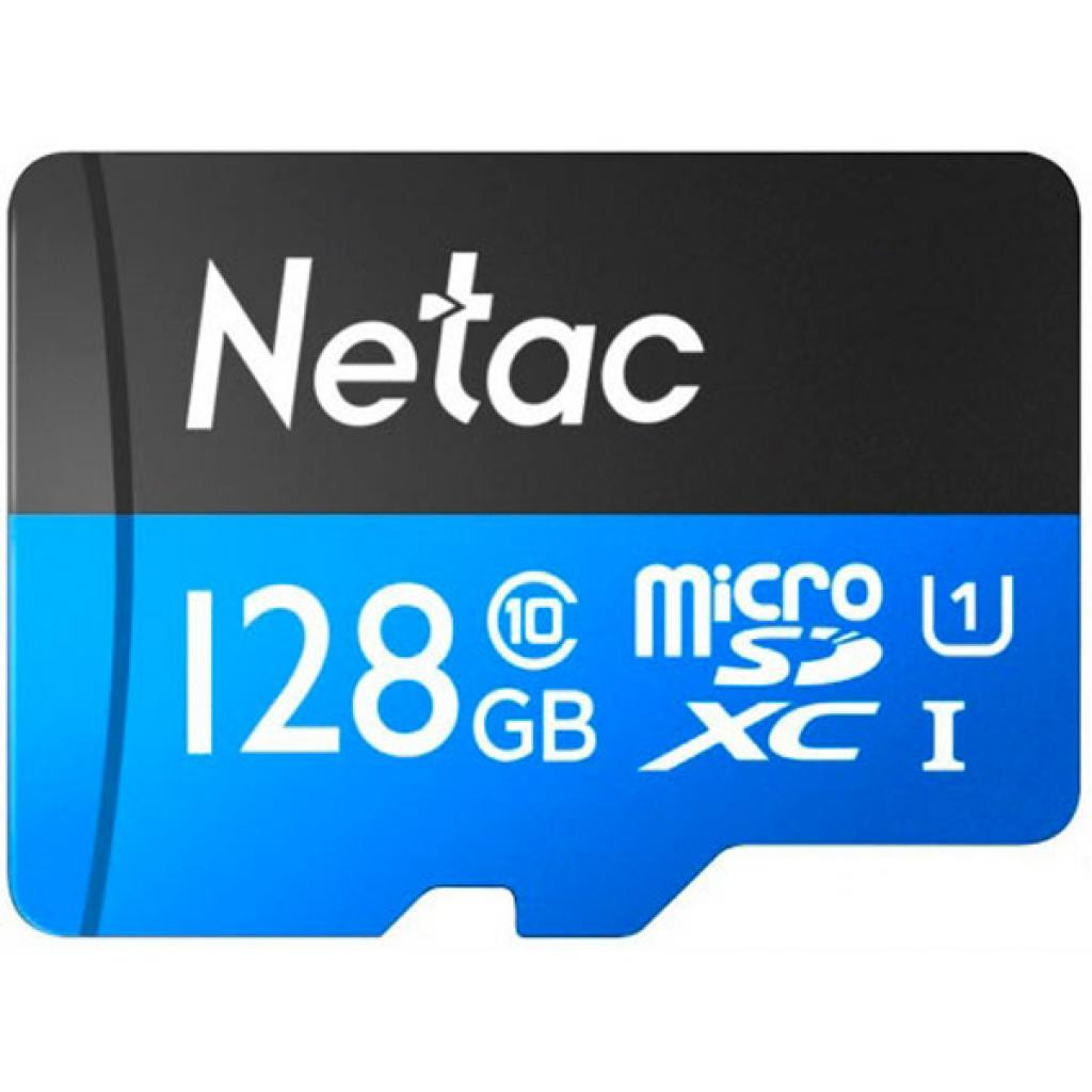Флеш карта microSDHC 128GB Netac P500 <NT02P500STN-128G-R>  (с SD адаптером) 80MB/s