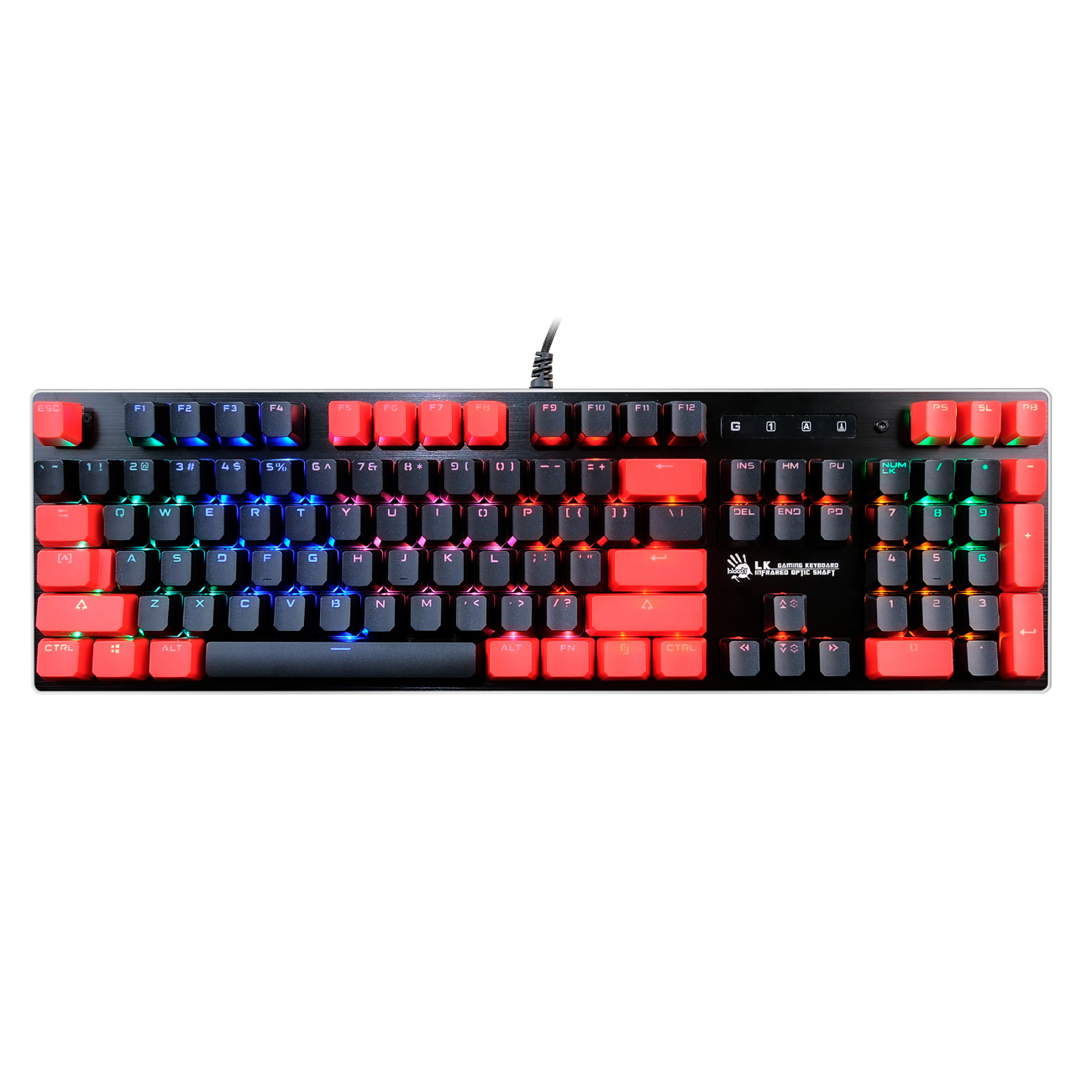 Клавиатура A4Tech Bloody B820N механическая черный/красный USB for gamer LED