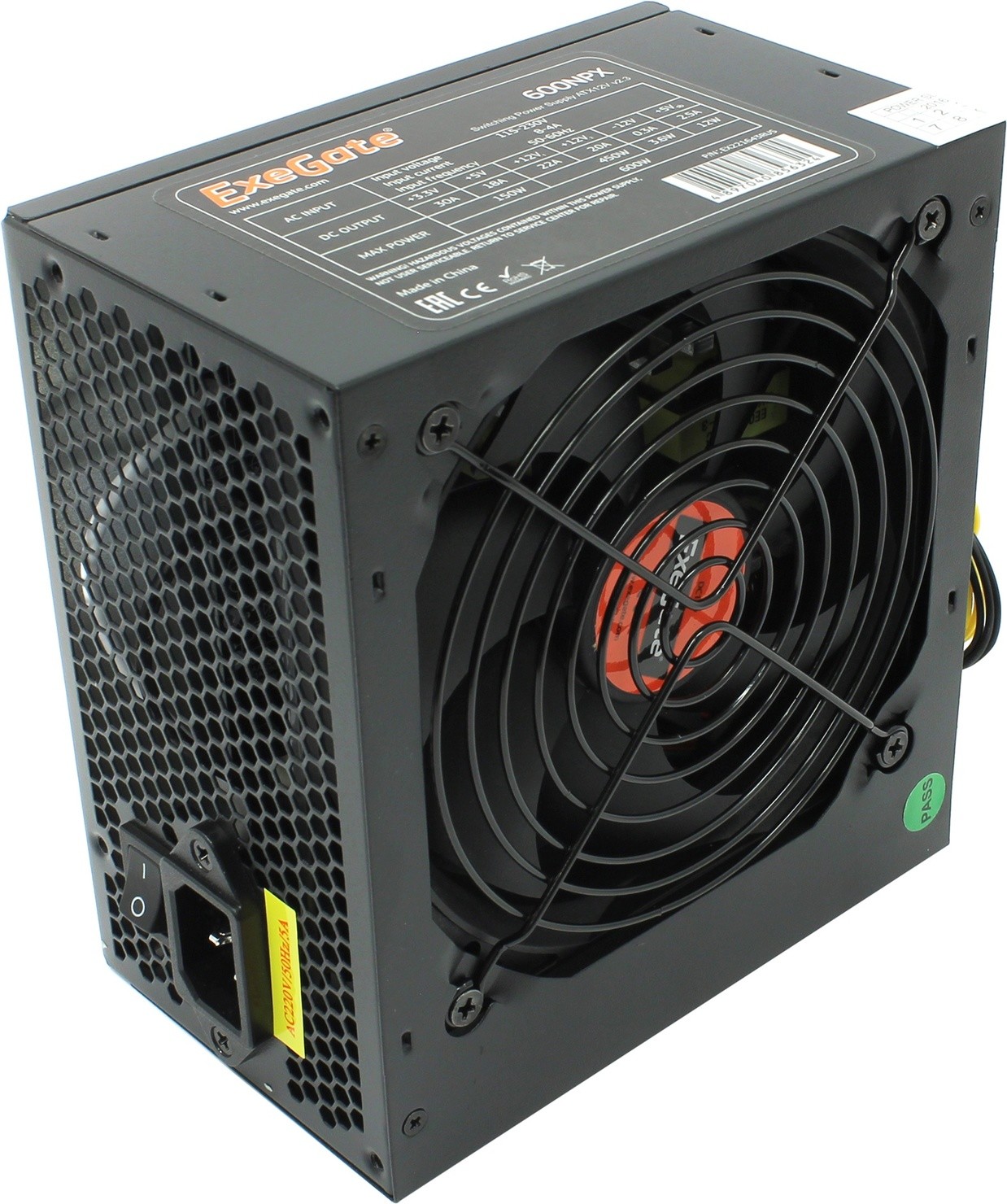 Блок питания 600W ExeGate 600NPX (EX221643RUS-S) OEM