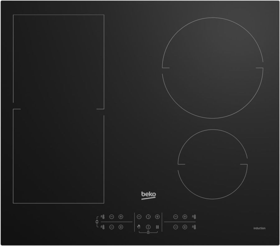 Индукционная варочная поверхность BEKO HII 64200 FMT [ст-керамика, конф.:4 шт, инд.-4, черный]