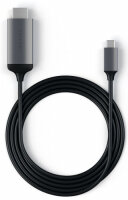 Провод Satechi USB Type-C to HDMI 4K. Поддержка разрешения 4K. Длина 1,8 м. Цвет серый космос.