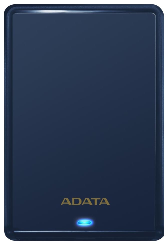 Жесткий диск внешний HDD ADATA USB3.1 1TB DashDrive HV620 Slim Dark Blue