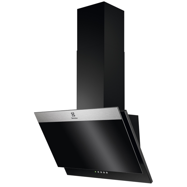 Вытяжка ELECTROLUX/ Наклонная вытяжка, 60 см. стекло, 1 мотор, цвет - черный