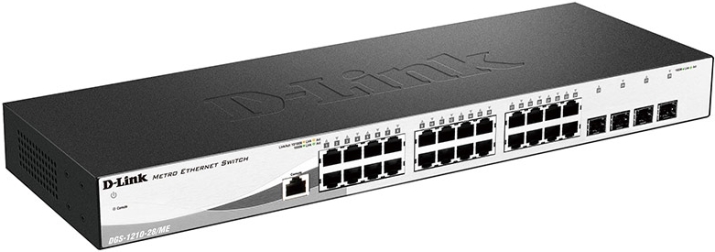 Коммутатор D-Link DGS-1210-28/ME/A2 24G 4SFP управляемый