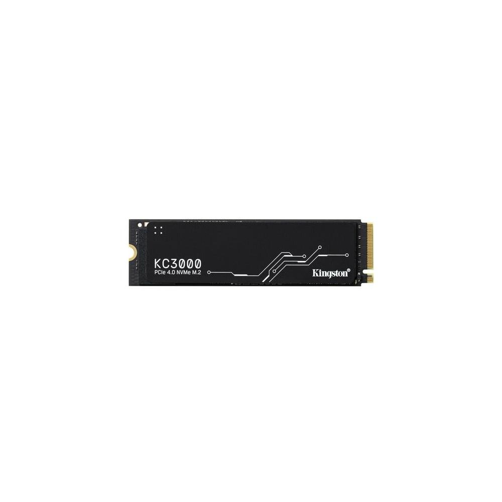 Kingston SSD KC3000, 2048GB, M.2 22x80mm, NVMe, PCIe 4.0 x4, 3D TLC, R/W 7000/7000MB/s, IOPs 1 000 000/1 000 000, TBW 1600, DWPD 0.71, with Heat Spreader (5 лет)