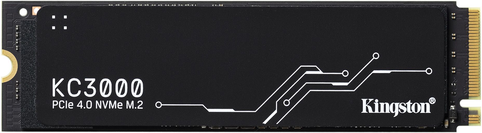 Kingston SSD KC3000, 2048GB, M.2 22x80mm, NVMe, PCIe 4.0 x4, 3D TLC, R/W 7000/7000MB/s, IOPs 1 000 000/1 000 000, TBW 1600, DWPD 0.71, with Heat Spreader (5 лет)