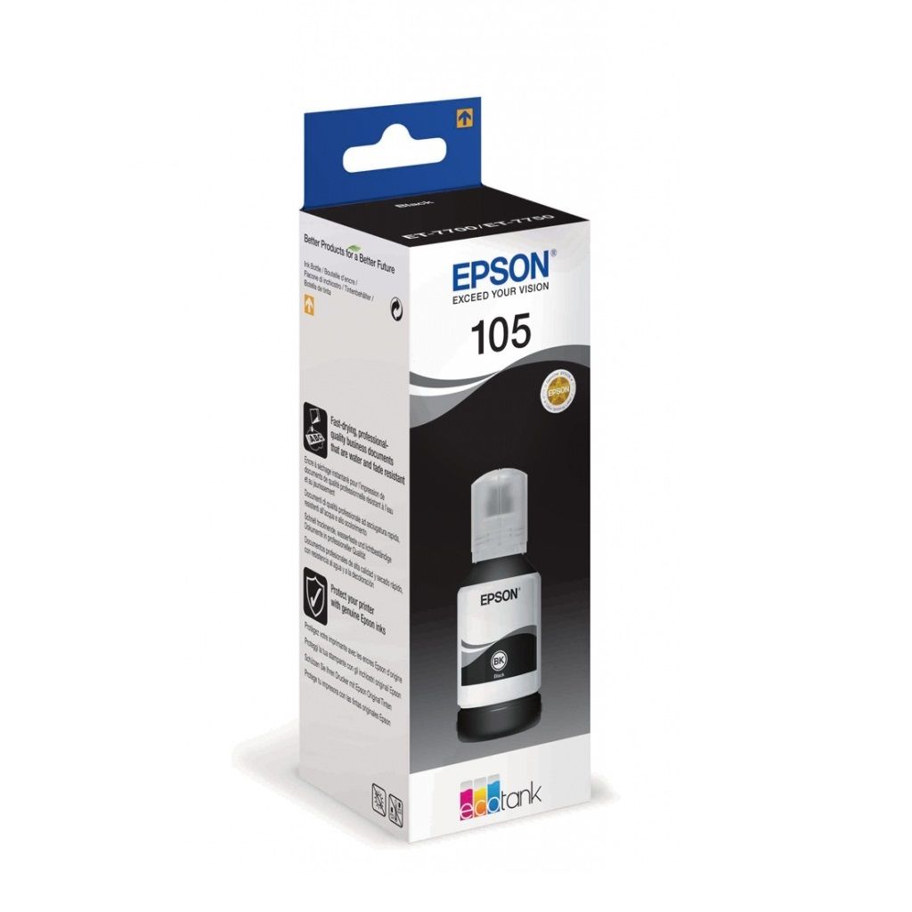 Картридж струйный Epson 105BK C13T00Q140 черный (8000стр.) (140мл) для Epson L7160/7180