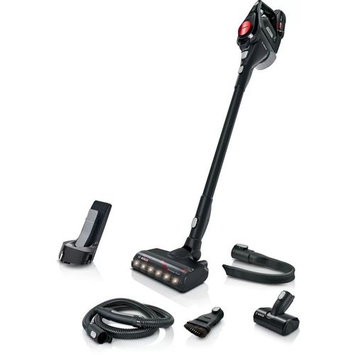 Пылесос вертикальный Bosch BCS82POW15 [до 45 мин, сухая, рег. мощности, HEPA, черный]