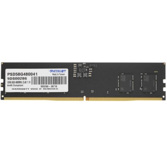 Память DDR5 8Gb 4800MHz Patriot PSD58G480041 Signature RTL PC5-38400 CL40 DIMM ECC 288-pin
