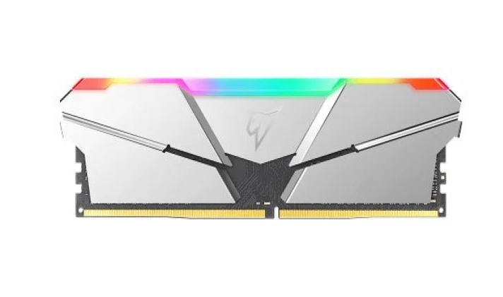 Модуль памяти DDR4 Netac Shadow RGB 16GB (2x8GB) 3600MHz CL16 1.35V / NTSRD4P36DP-16S / Silver / with radiator