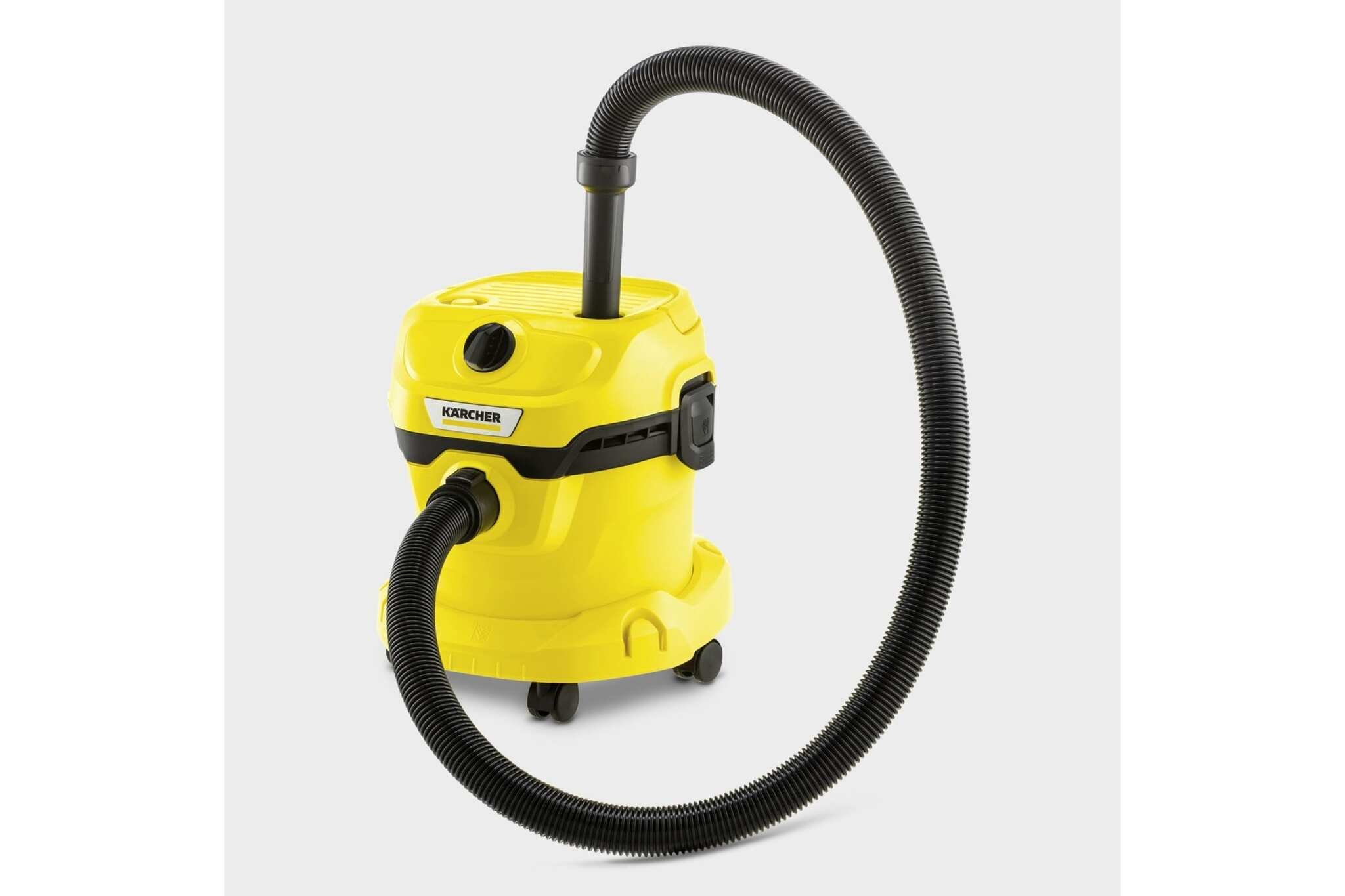 Строительный пылесос Karcher WD 2 Plus V-12/4/18 1000Вт (уборка: сухая/сбор воды) желтый