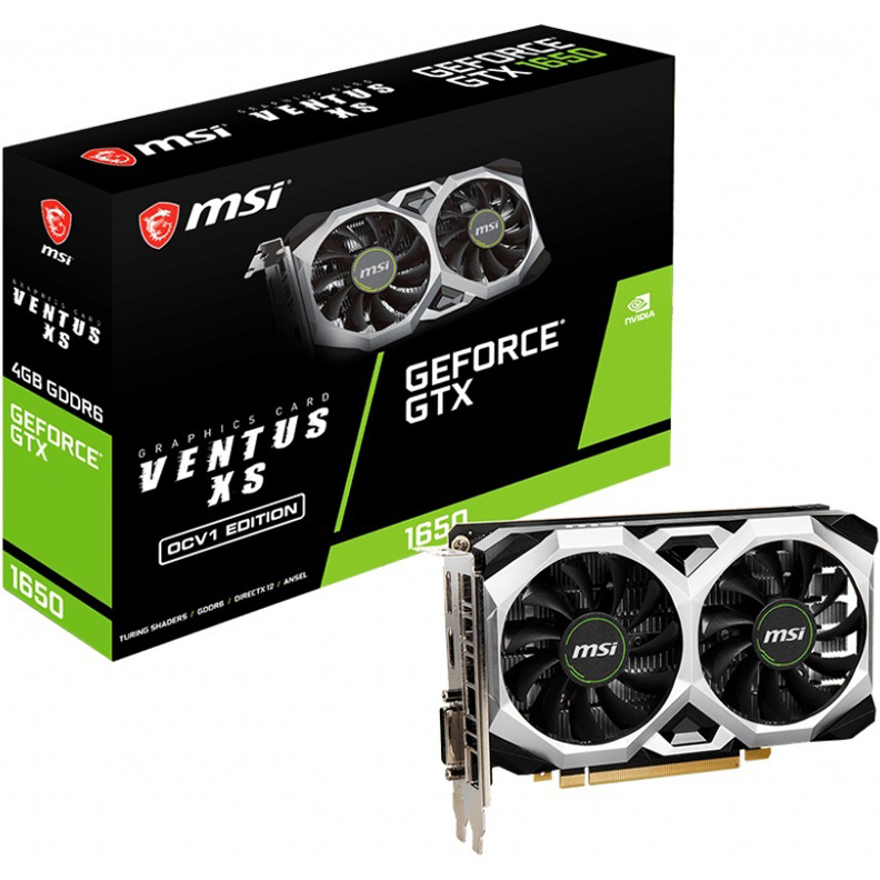 Видеокарта MSI GTX 1650 D6 VENTUS XS OCV1