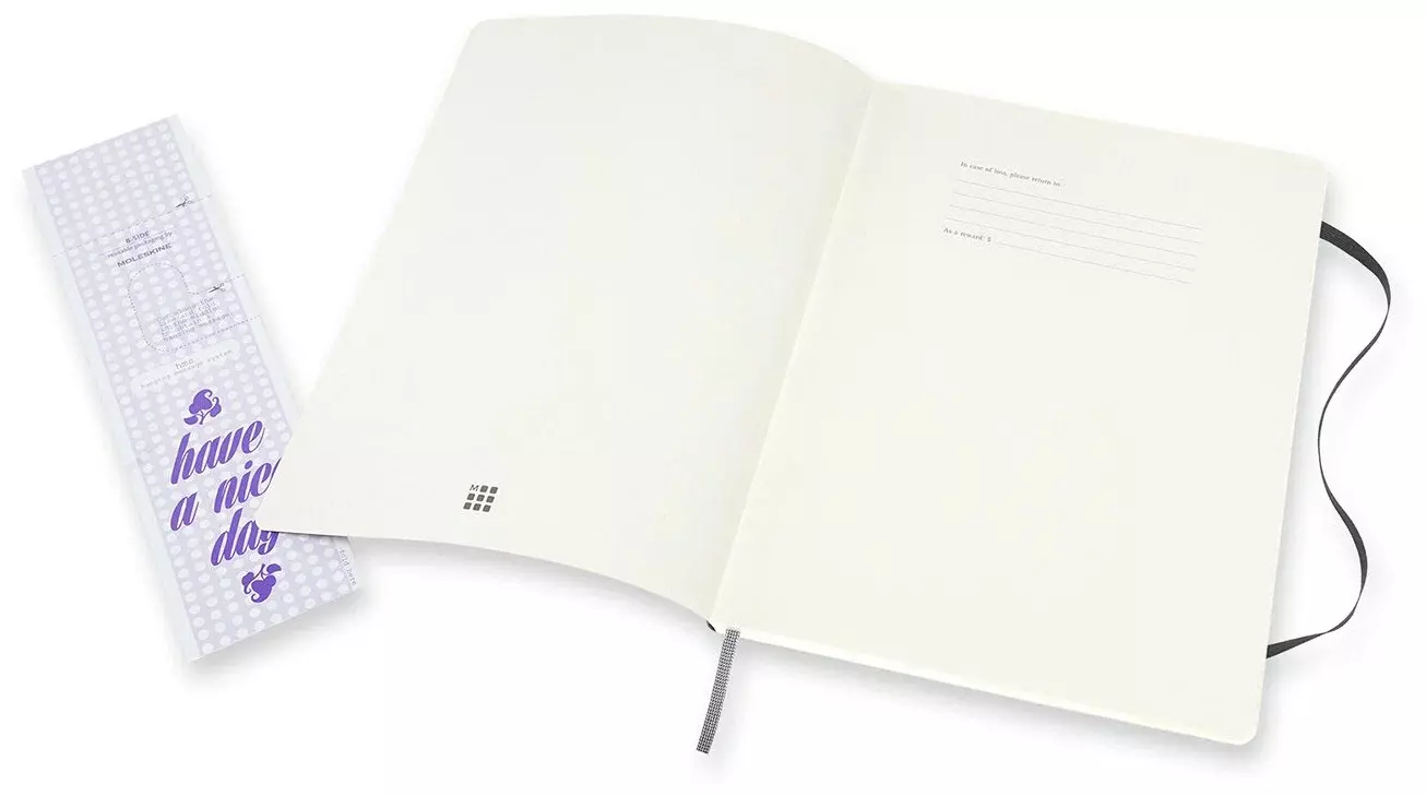 Блокнот Moleskine CLASSIC SOFT DOUBLE NB413SBK XLarge 190х250мм 192стр.