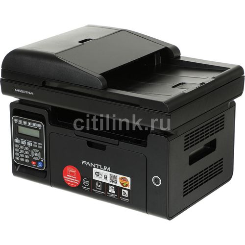 Pantum M6607NW МФУ лазерное, монохромное, автоподача, копир/принтер/сканер (цвет 24 бит), 22 стр/мин, 1200 x 1200 dpi, 256Мб RAM, лоток 150 стр, USB, RJ45, Wi-Fi, черный корпус