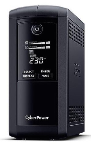 Источник бесперебойного питания UPS CyberPower VP1000ELCD 1000VA/550W USB/RS-232/RJ11/45  (4 EURO)