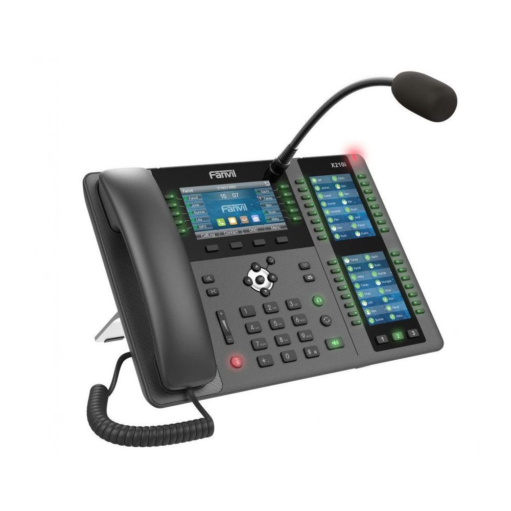 X210i Телефон IP Fanvil IP телефон 20 линий, внешний микрофон, цветной экран 4.3"