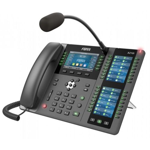 X210i Телефон IP Fanvil IP телефон 20 линий, внешний микрофон, цветной экран 4.3"