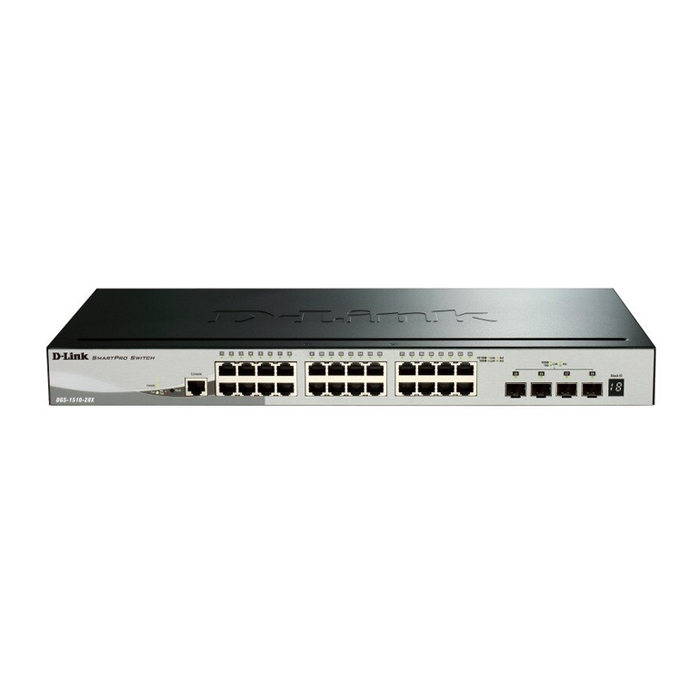 Коммутатор D-Link DGS-1510-28X 24G 4SFP+ настраиваемый