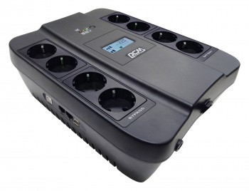 ИБП Powercom Back-UPS SPIDER, Line-Interactive, LCD, AVR, 550VA/330W