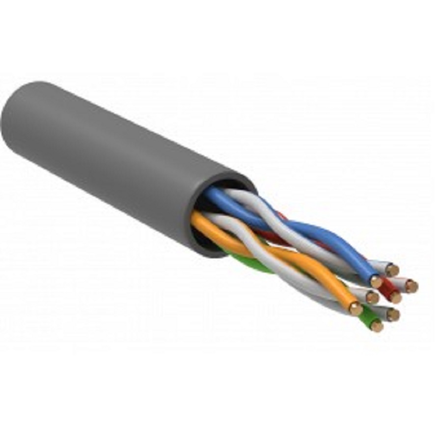 Кабель ITK BCC1-C5E04-111-305-G кат.5е U/UTP не экранированный 4X2X24AWG PVC внутренний 305м серый
