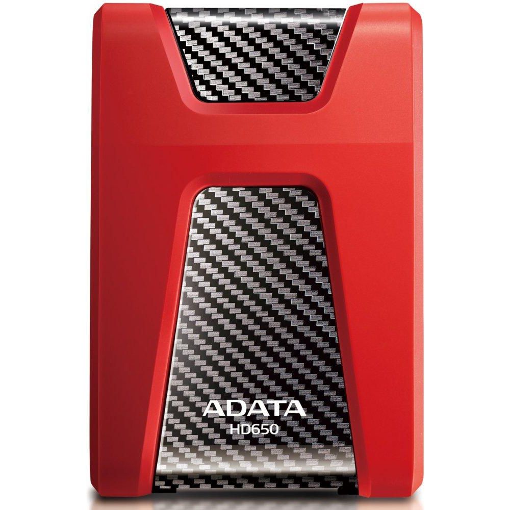 Жесткий диск внешний HDD ADATA USB3.1 1TB DashDrive HD650 Red