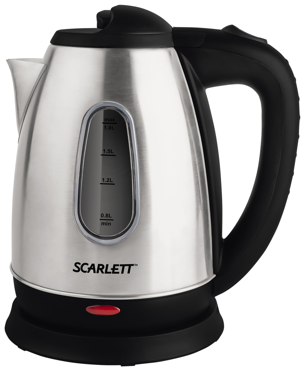 Электрочайник Scarlett SC-EK21S20 серебристый [нержавеющая сталь, 1.8 л, 1600 Вт, фильтр, скрытый нагревательный элемент]