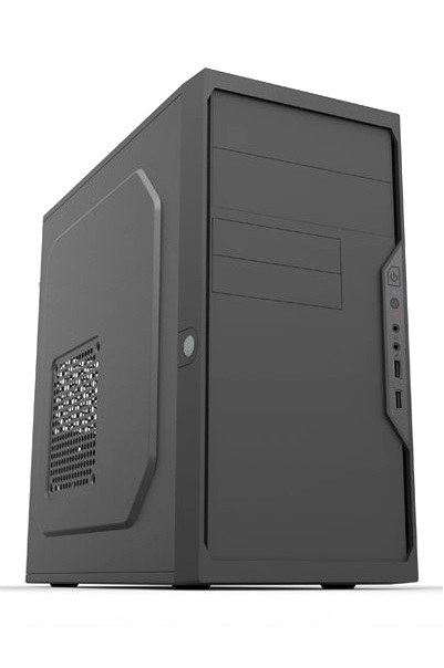 Корпус Minitower Foxline FL-733 450W black (mATX, 2xUSB2.0, 450W, w/pwr cord, w/o FAN)