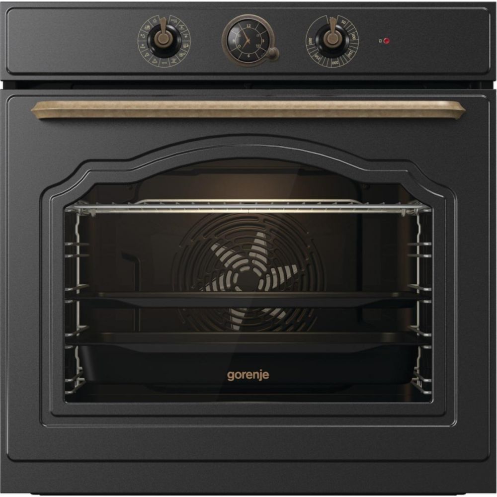 Электрический духовой шкаф Gorenje BOS67371CLB [77 л, эмалированная сталь, очистка паром, ПАР, черный]