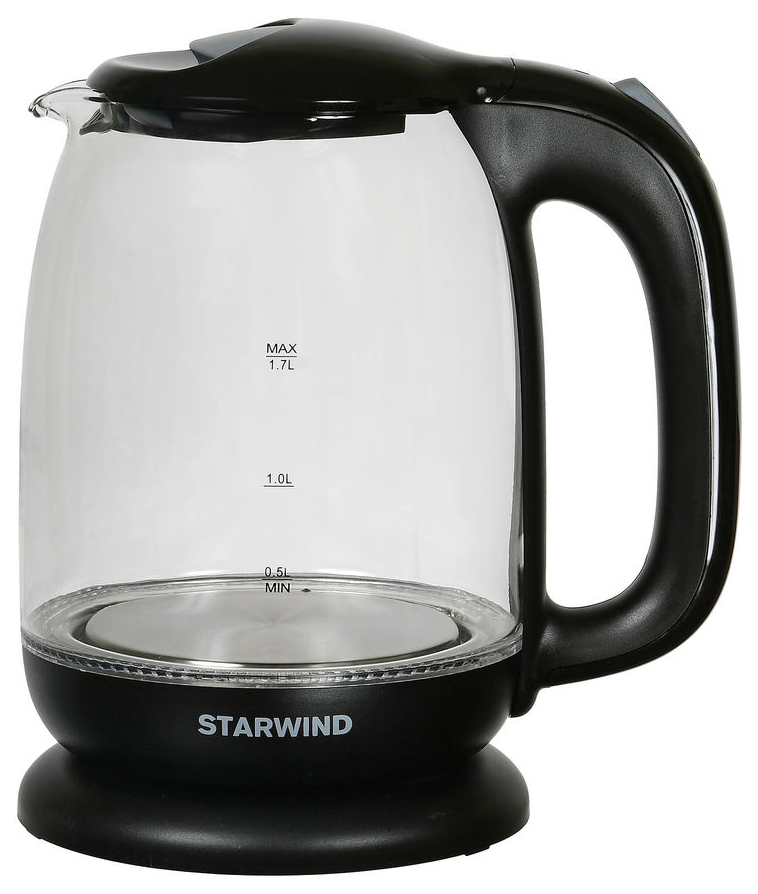Чайник электрический STARWIND SKG1210, 2200Вт, черный