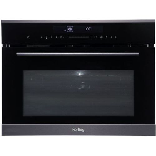 Электрический духовой шкаф Korting OKB 3250 GNBX MW [50 л, нержавеющая сталь, дисп., эмаль легкой очистки, сенсор, черный]