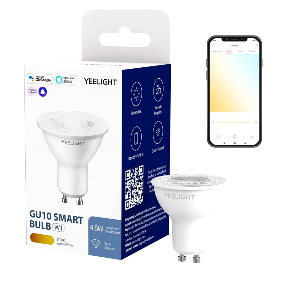 Умная лампочка Yeelight GU10 Smart bulb W1 (Dimmable)