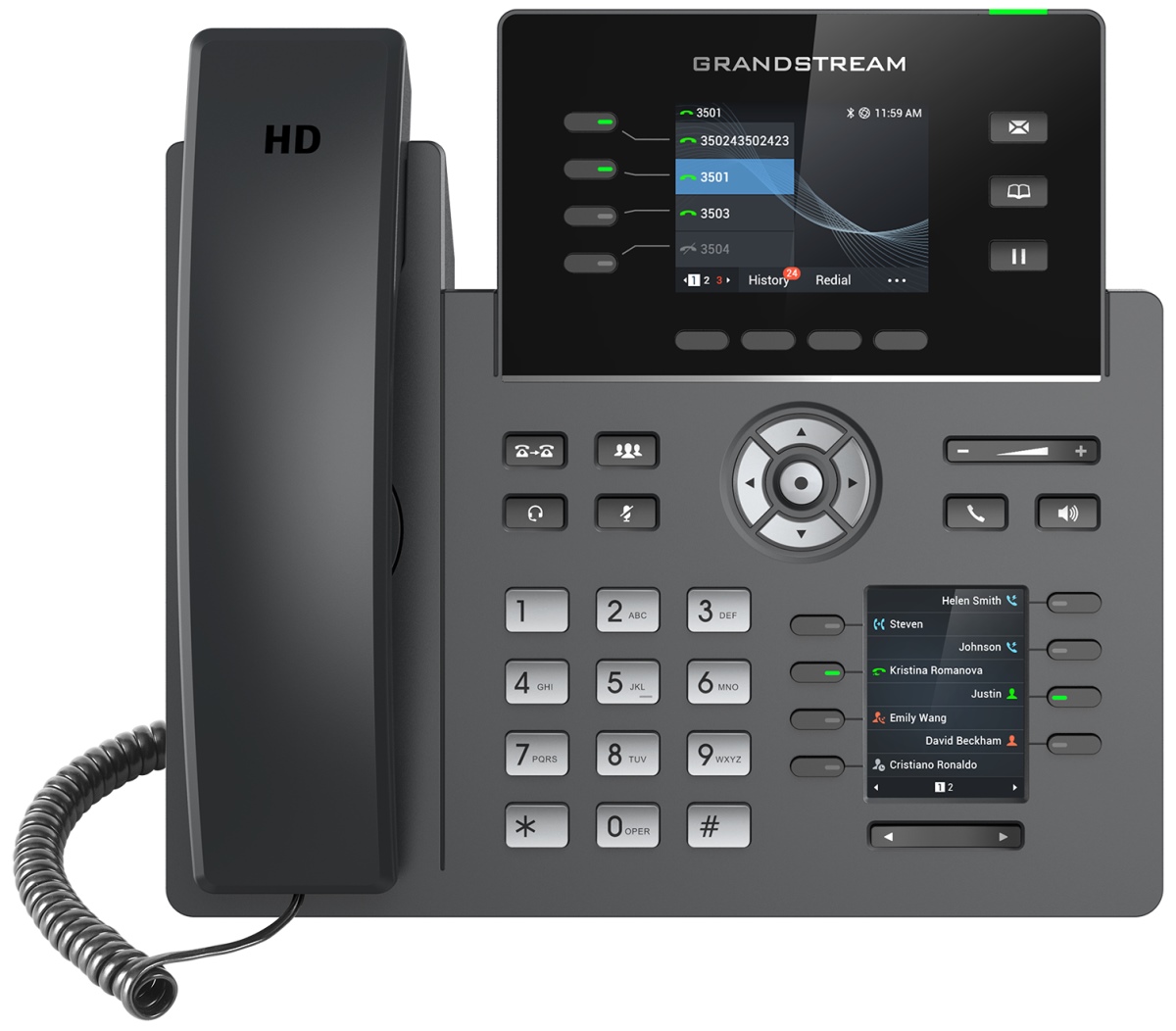 Телефон IP Grandstream GRP-2614 черный