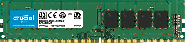 DDR 4 DIMM 8GB PC25600, 3200MHz, Crucial (CT8G4DFS832A)
