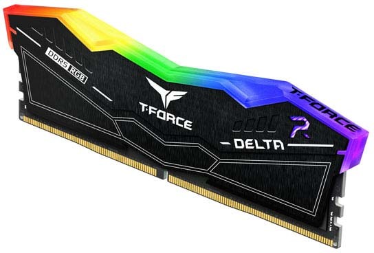 Модуль памяти DDR5 TEAMGROUP T-Force Delta RGB 32GB (2x16GB) 6400MHz CL40 (40-40-40-84) 1.35V / FF3D532G6400HC40BDC01 / Black