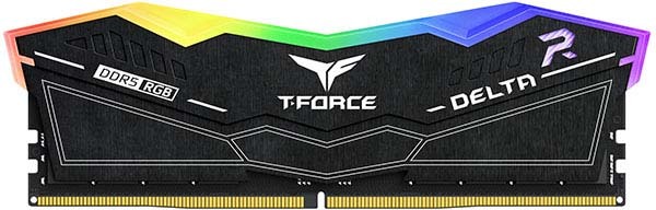 Модуль памяти DDR5 TEAMGROUP T-Force Delta RGB 32GB (2x16GB) 6400MHz CL40 (40-40-40-84) 1.35V / FF3D532G6400HC40BDC01 / Black