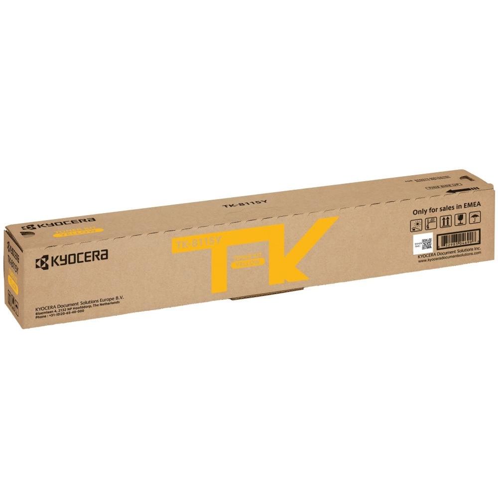Картридж лазерный Kyocera TK-8115Y 1T02P3ANL0 желтый (6000стр.) для Kyocera M8124cidn/M8130cidn