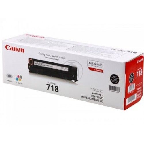 Картридж лазерный Canon 718BK 2662B002 черный (3400стр.) для Canon LBP7200/MF8330/8350