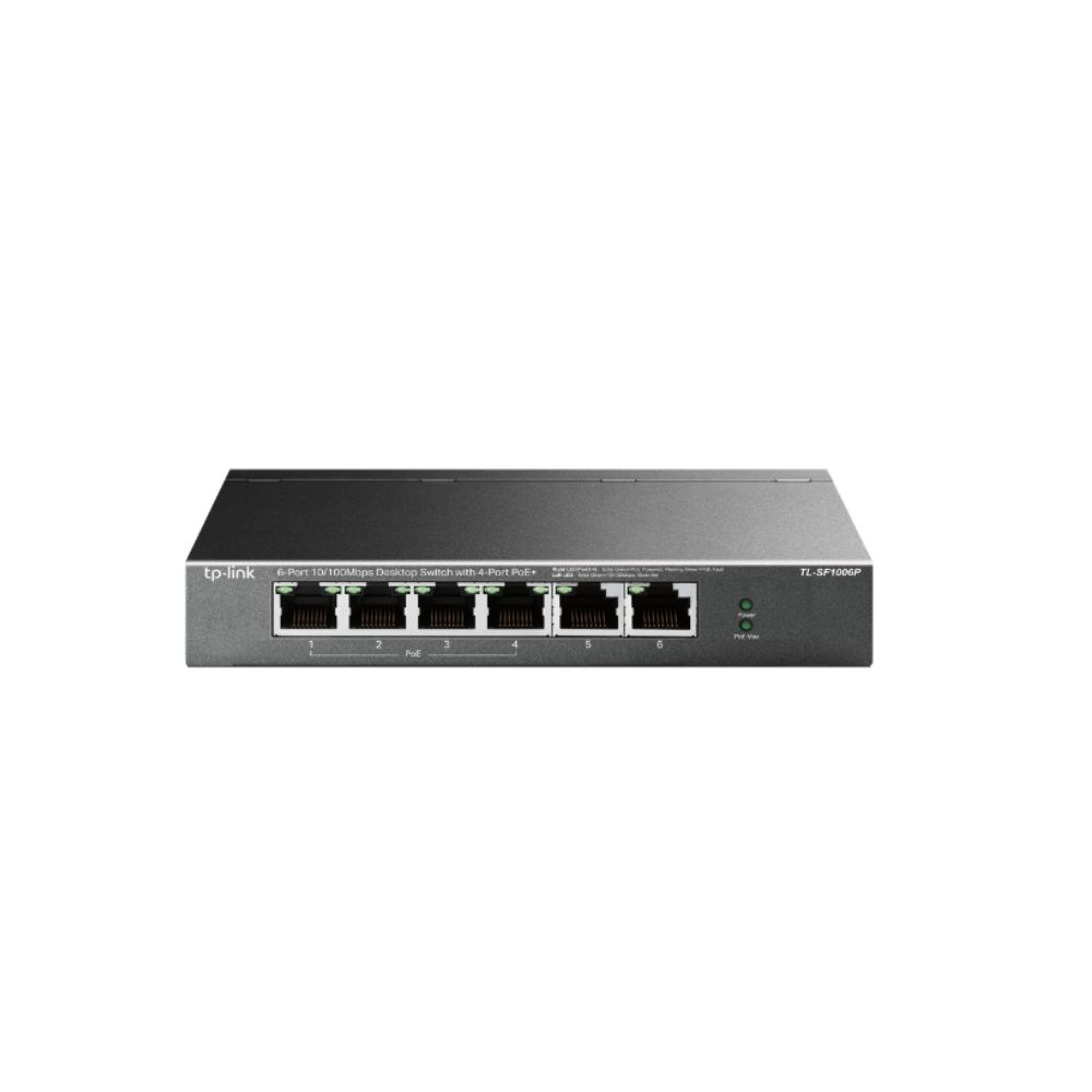 Коммутатор 4-port 10/100 Mbit / s unmanaged PoE + switch with 2 10/100 Mbit/s Uplink ports