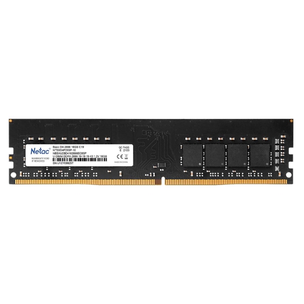 Оперативная память 16Gb DDR4 2666MHz Netac (NTBSD4P26SP-16)