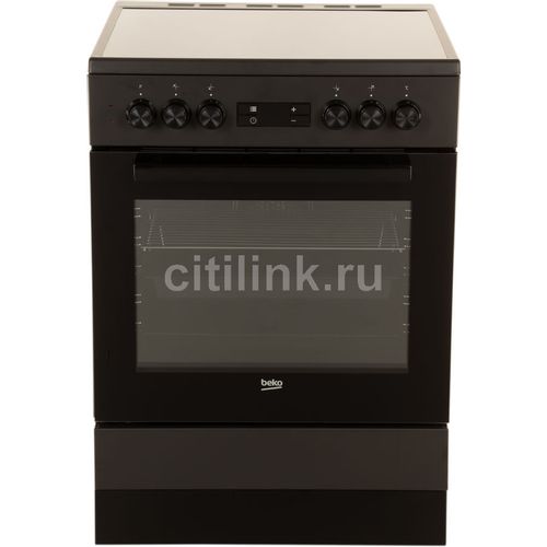 Электрическая плита Beko FSM67320GAS [60 см, эмалированная сталь, конфорок - 4, 65 л, гриль, конвекция, ящик, дисплей, черный]