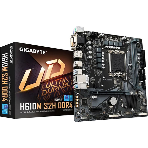 Материнская плата Gigabyte H610M S2H DDR4 Soc-1700 Intel H610 2xDDR4 mATX