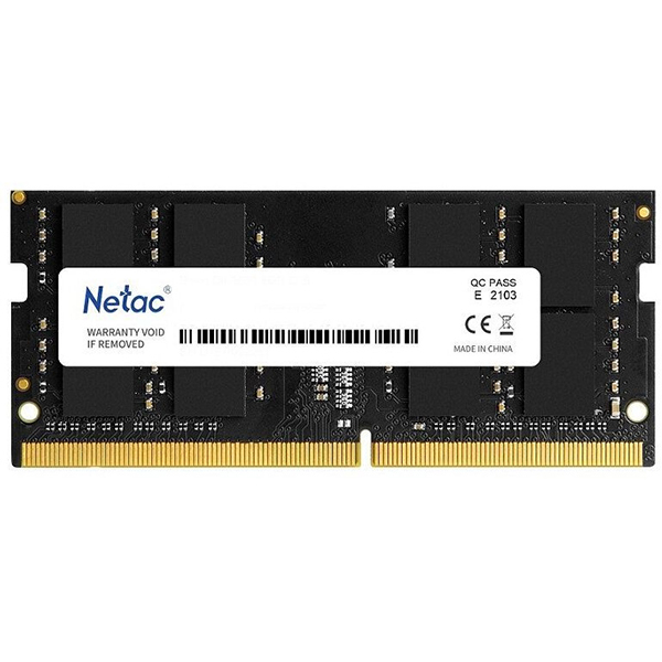 Память DDR4 16Gb 3200MHz Netac NTBSD4N32SP-16 Basic RTL PC4-25600 CL22 SO-DIMM 260-pin 1.2В