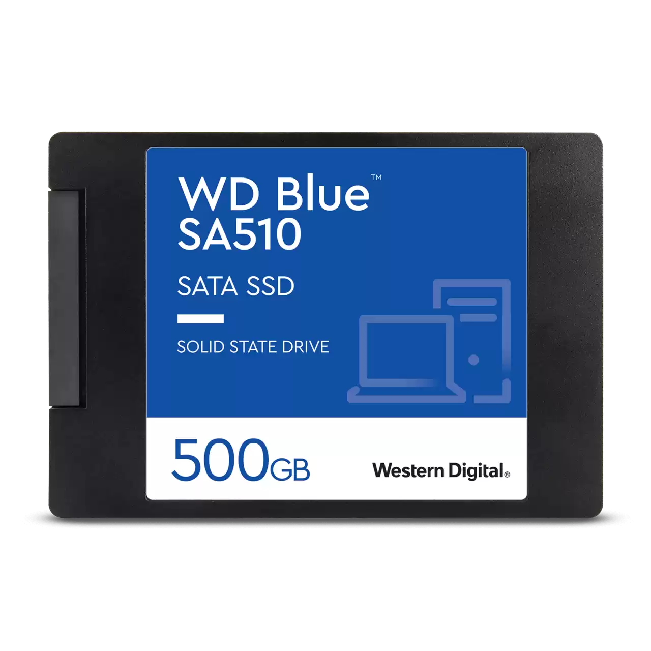 Твердотельный накопитель SSD 2.5" SATA-3 500Gb WD Blue SA510 [WDS500G3B0A] TLC 3D NAND (R560/W530MB/s)