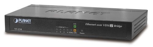 Конвертер PLANET VC-234 (100/100 Mbps Ethernet (4-Port LAN) to VDSL2 Bridge - 30a profile)