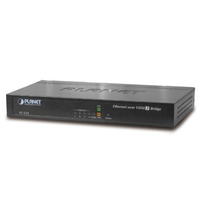 Конвертер PLANET VC-234 (100/100 Mbps Ethernet (4-Port LAN) to VDSL2 Bridge - 30a profile)