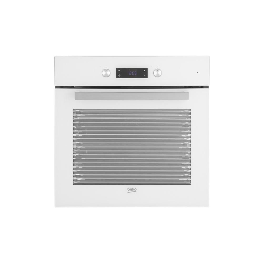 Электрический духовой шкаф Beko BIE24301W [71 л, стекло, дисплей, очистка паром, утапл., сенсор, белый]