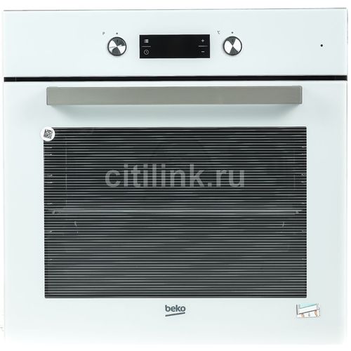 Электрический духовой шкаф Beko BIE24301W [71 л, стекло, дисплей, очистка паром, утапл., сенсор, белый]